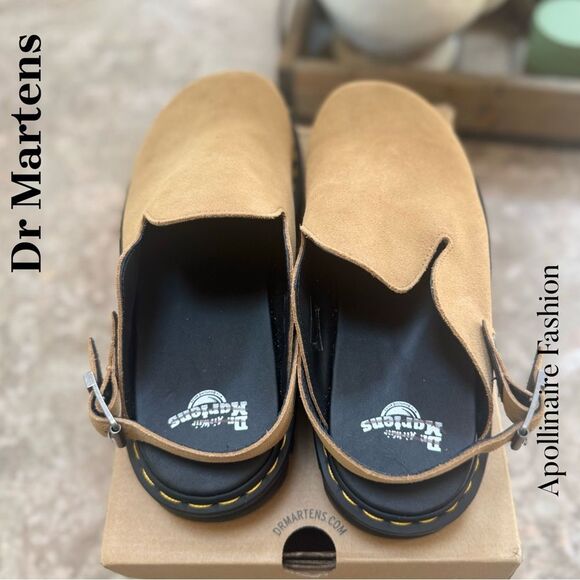 Dr. Martens Zebzag Mules Suede Leather in Savannah Tan Size Men’s 11 - Picture 3 of 8